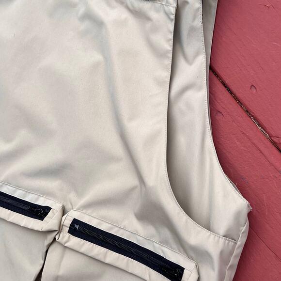 Vintage Ralph Lauren Fly Fishing Vest Utility L Photographer Field Khaki Hi Tech - Picture 7 of 10